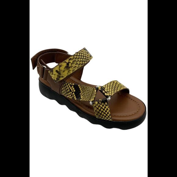 Aerosoles Shoes - Aerosoles Women's Wave Sandal Yellow Snake - Medium